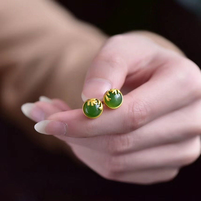 Delicate Artisan Gold Earring