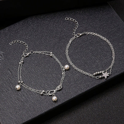 Delicate Artisan Pearl Anklet