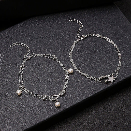 Delicate Artisan Pearl Anklet