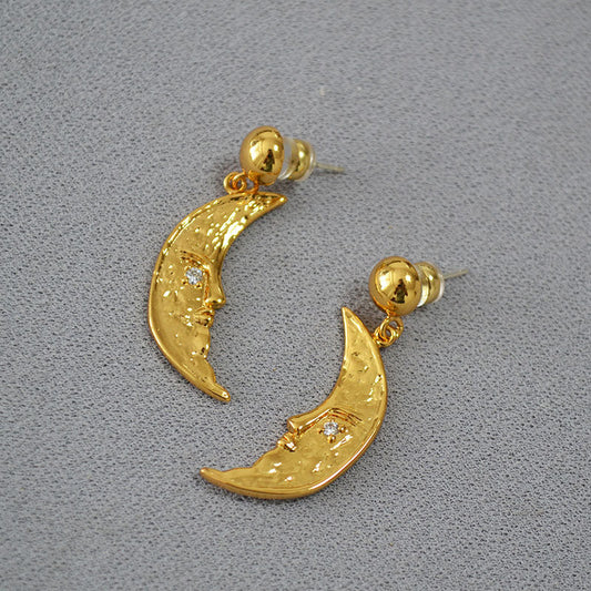 Delicate Artisan Gold Earring