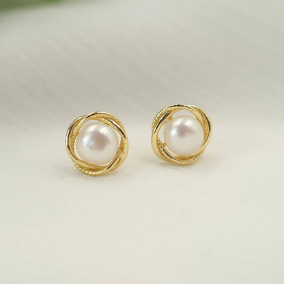 Delicate Artisan Pearl Earring