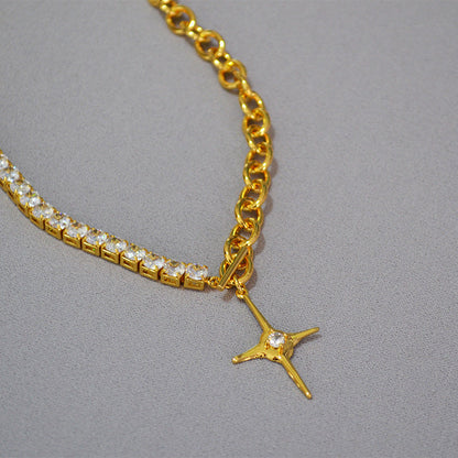 Vintage Handmade Gold Necklace
