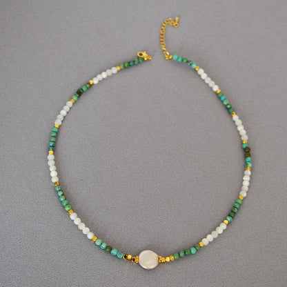 Delicate Artisan Pearl Necklace