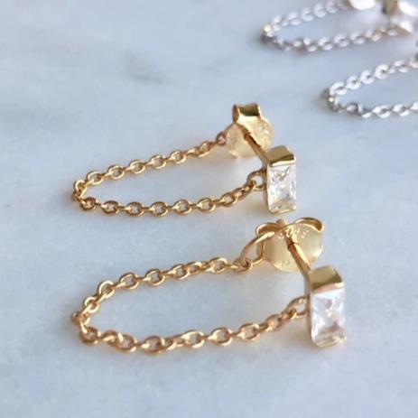 Vintage Handmade Gold Earring