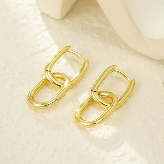 Vintage Handmade Gold Earring