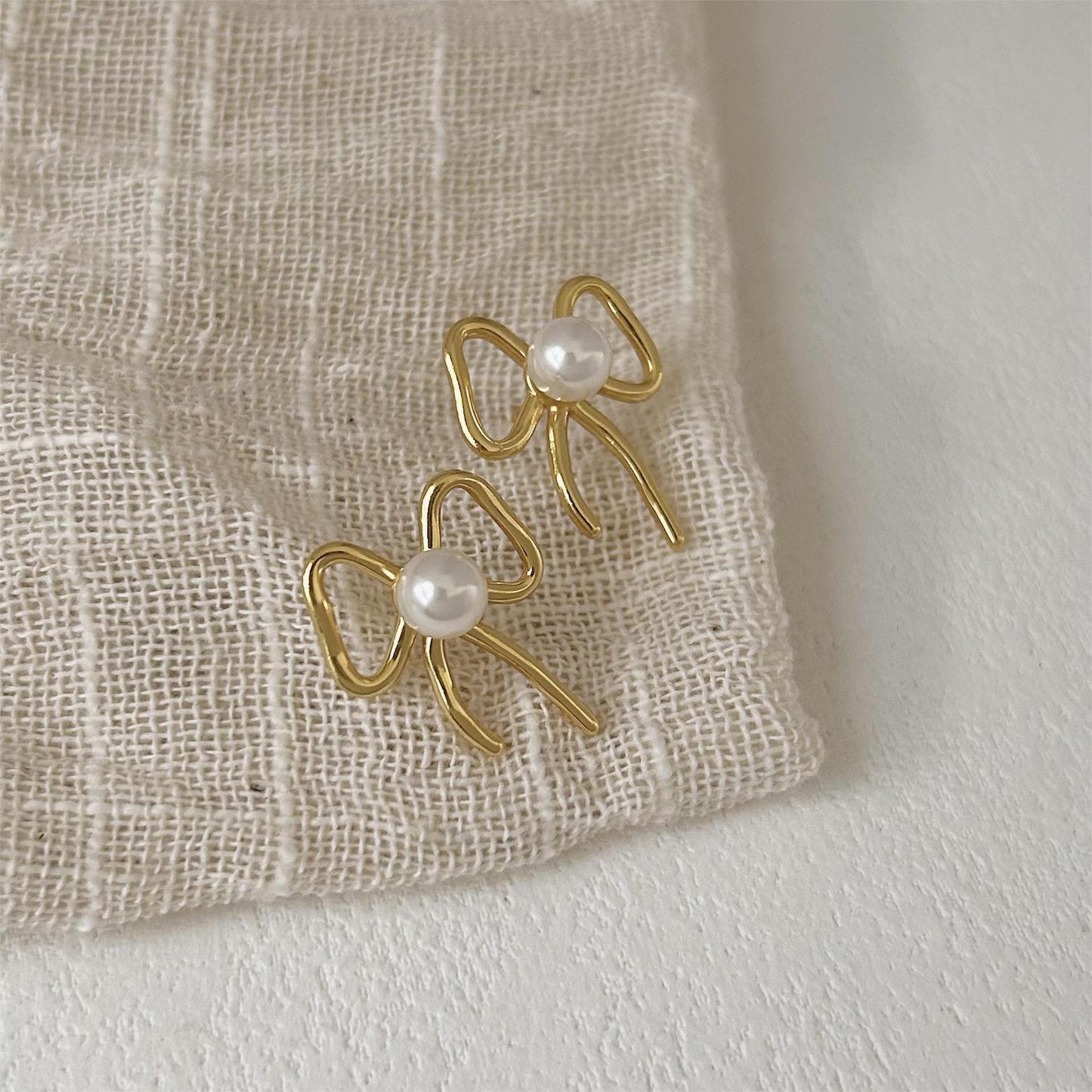 Delicate Artisan Pearl Earring