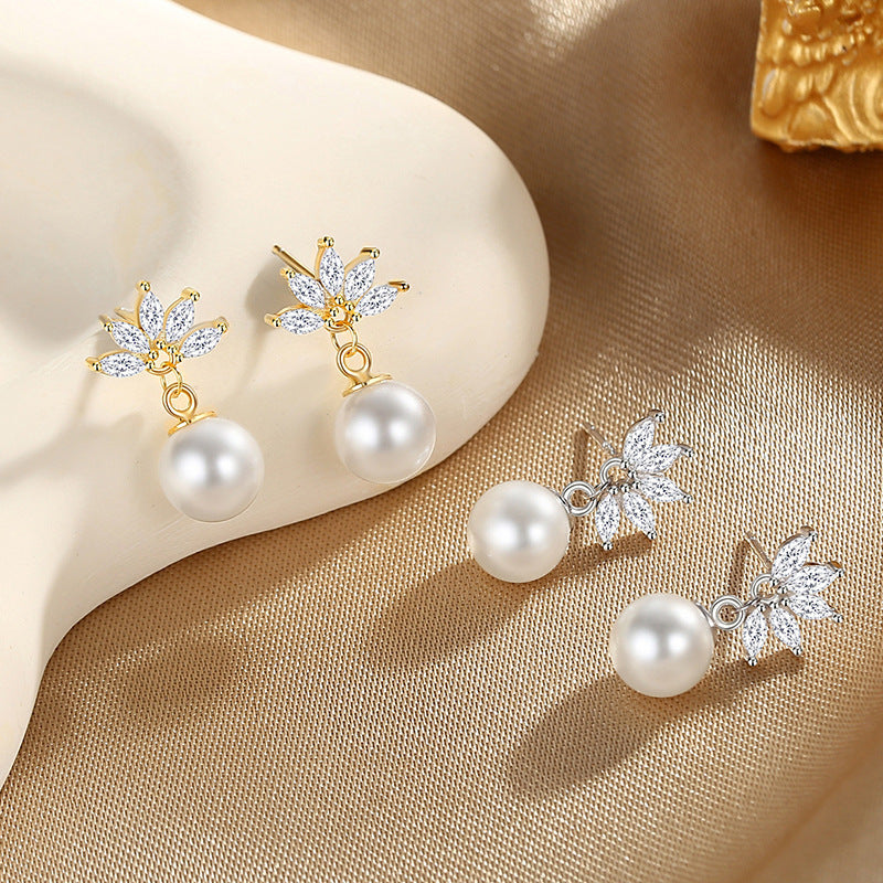 Delicate Artisan Pearl Earring