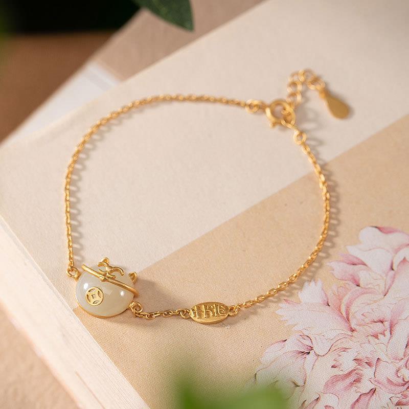 Delicate Artisan Gold Bracelet