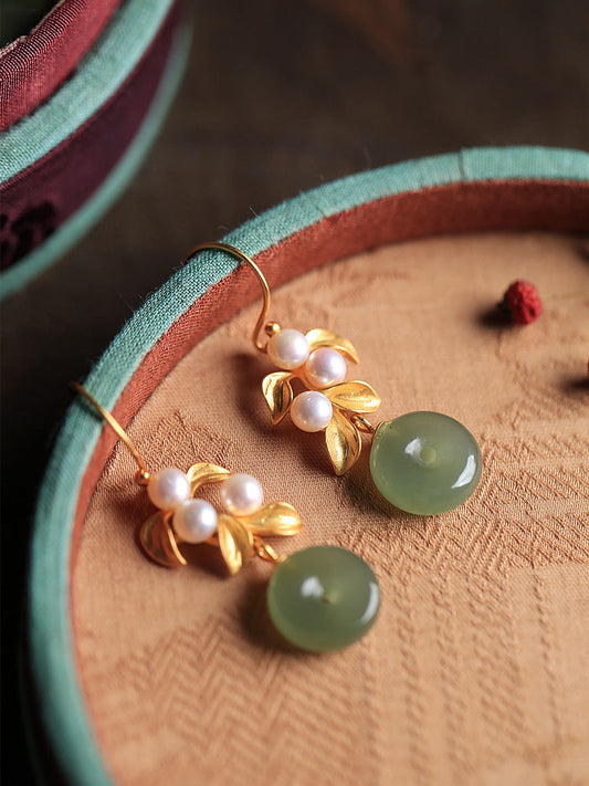 Delicate Artisan Gold Earring