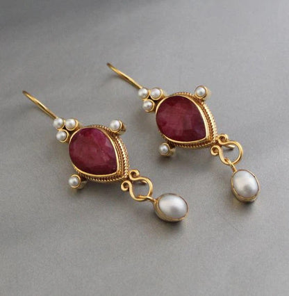 Delicate Artisan Pearl Earring