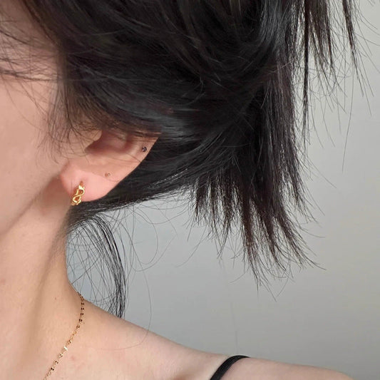Vintage Handmade Gold Earring