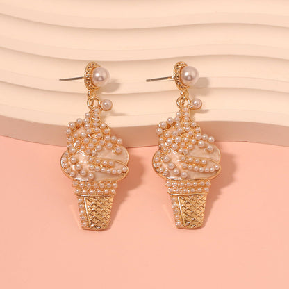 Delicate Artisan Pearl Earring