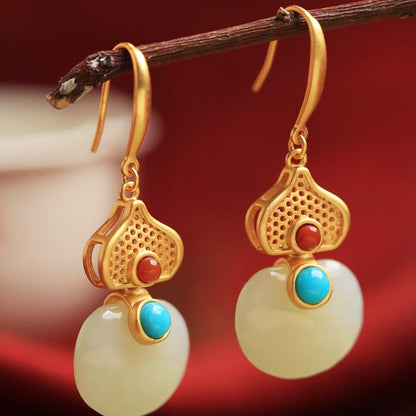 Vintage Handmade Gold Earring