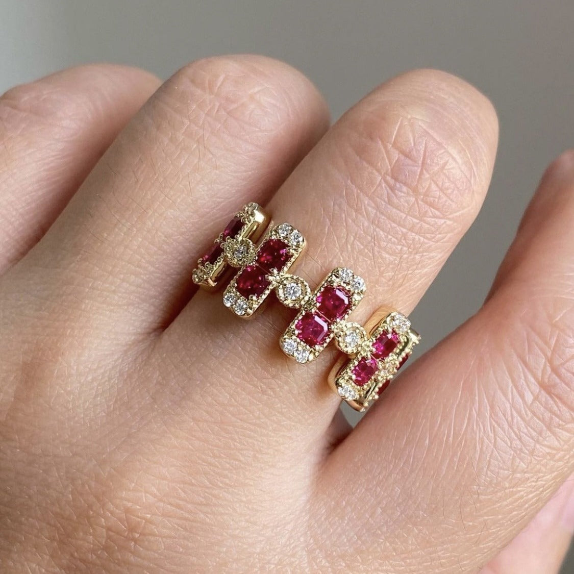 Delicate Artisan Gold Ring