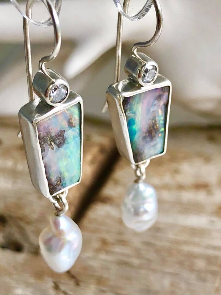 Delicate Artisan Pearl Earring