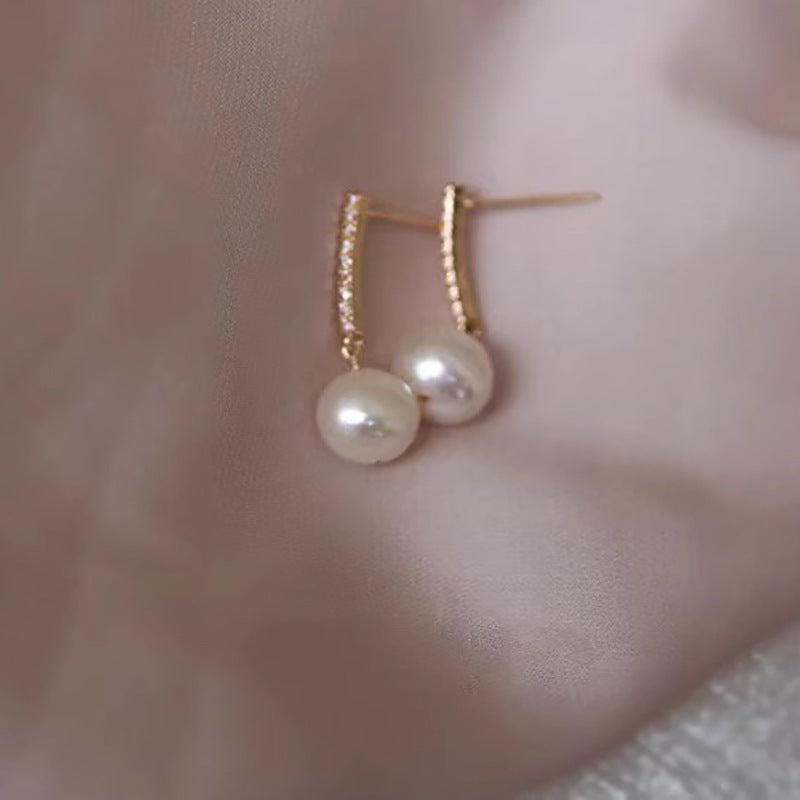 Delicate Artisan Pearl Earring