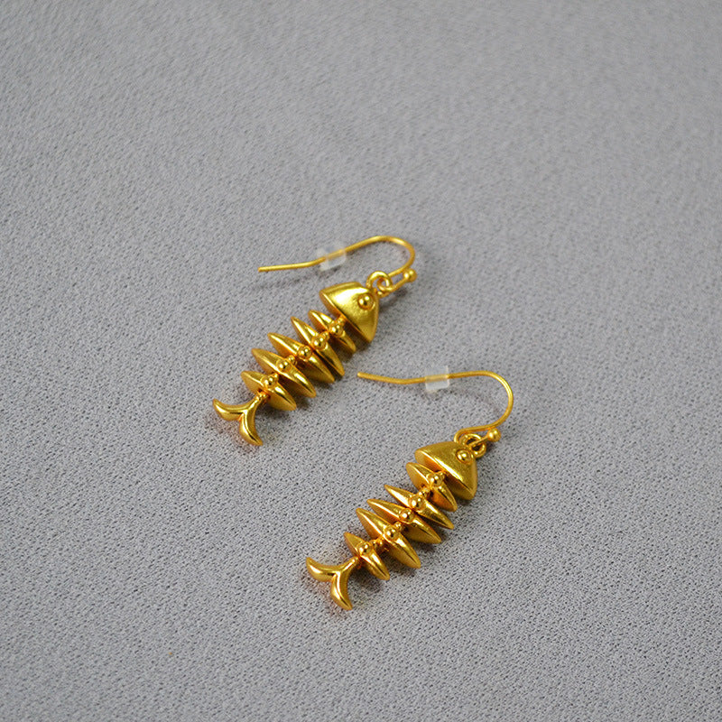 Vintage Handmade Gold Earring