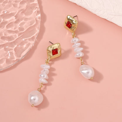 Delicate Artisan Pearl Earring