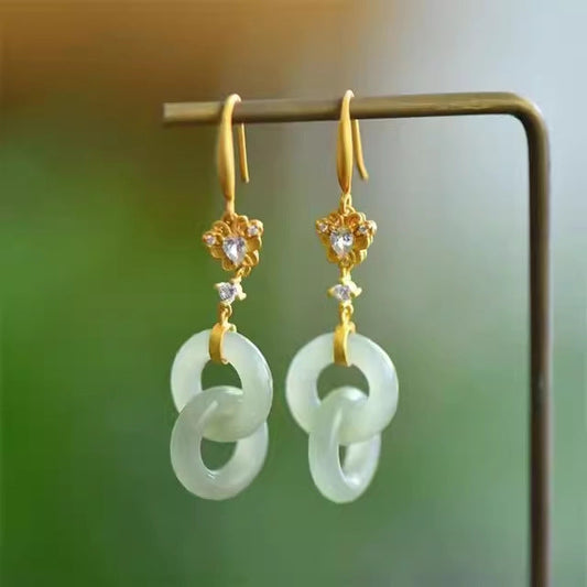 Delicate Artisan Gold Earring