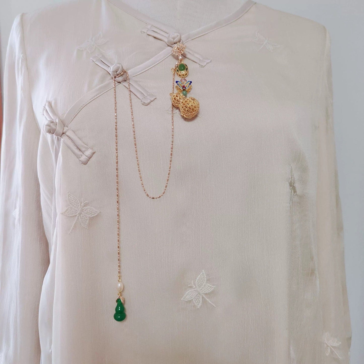 Delicate Artisan Pearl Pendant