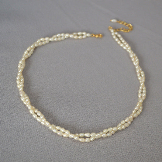 Delicate Artisan Pearl Necklace