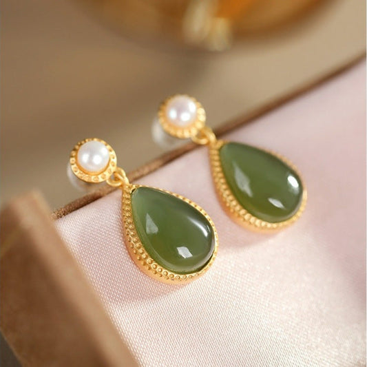 Delicate Artisan Gold Earring