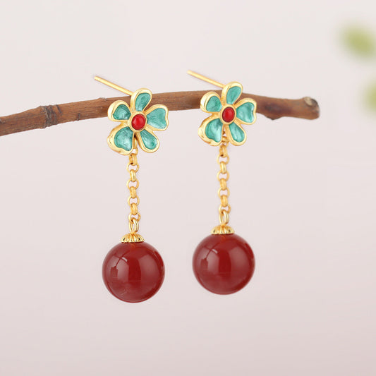Vintage Handmade Gold Earring