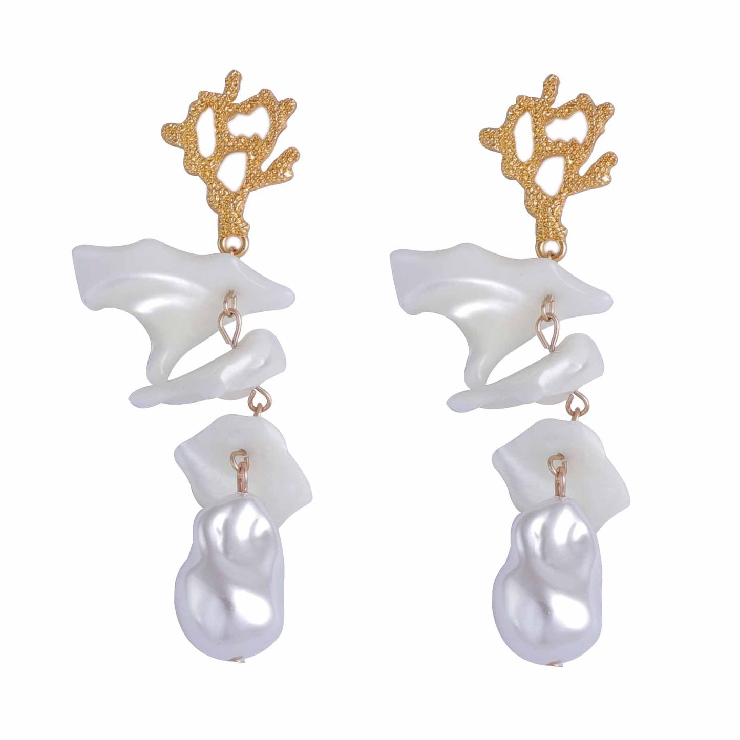 Delicate Artisan Pearl Earring