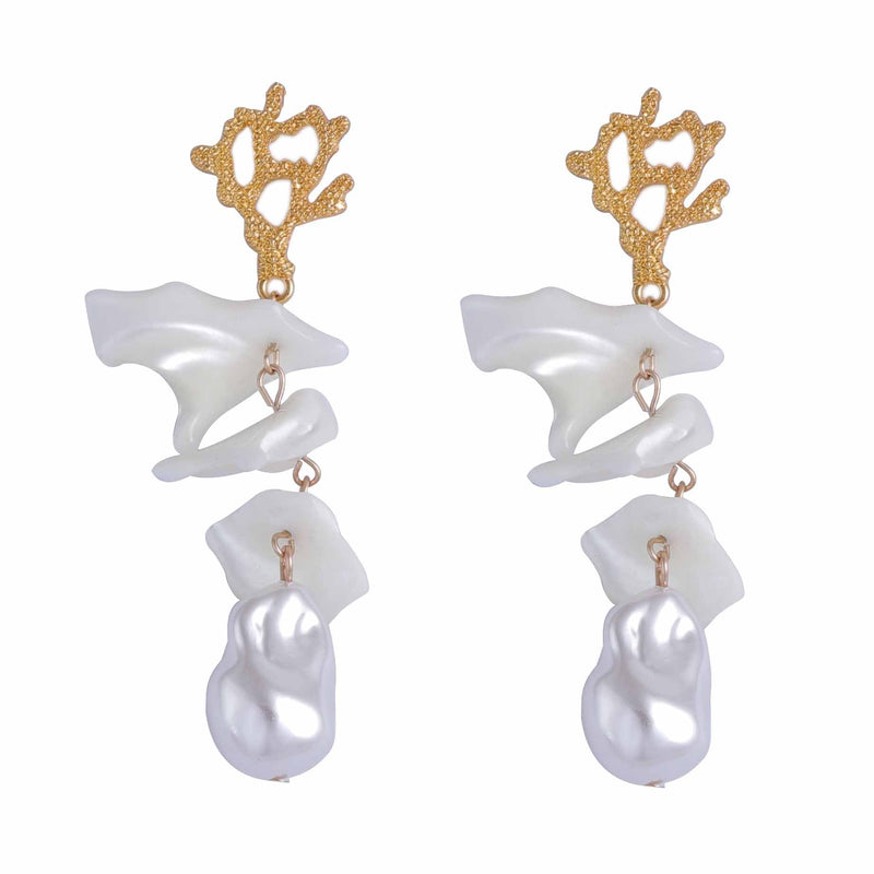 Delicate Artisan Pearl Earring