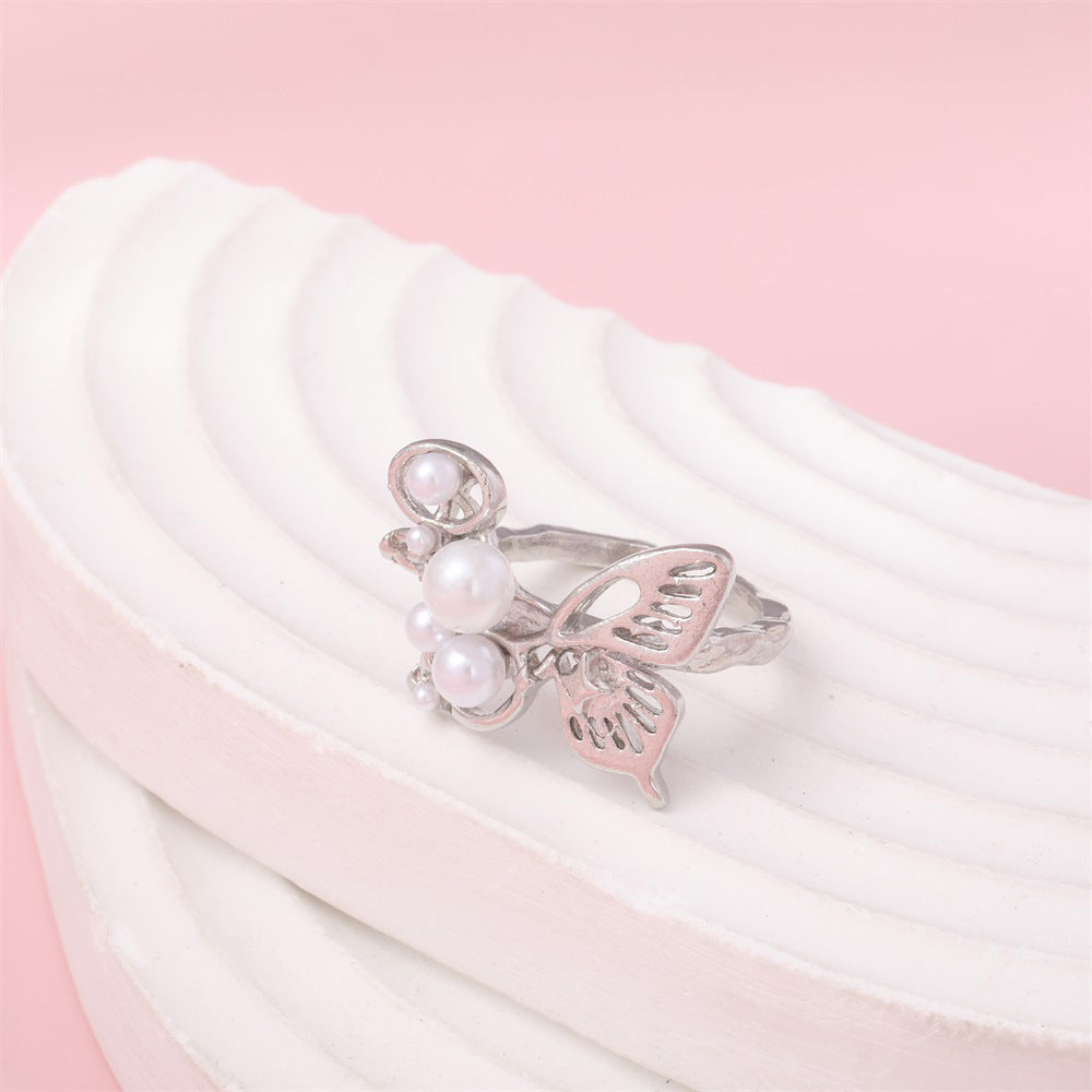 Delicate Artisan Pearl Ring