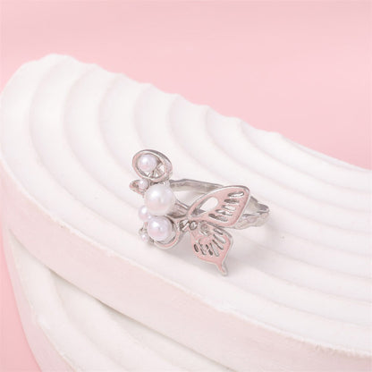 Delicate Artisan Pearl Ring