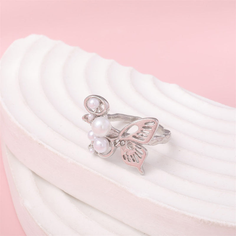 Delicate Artisan Pearl Ring