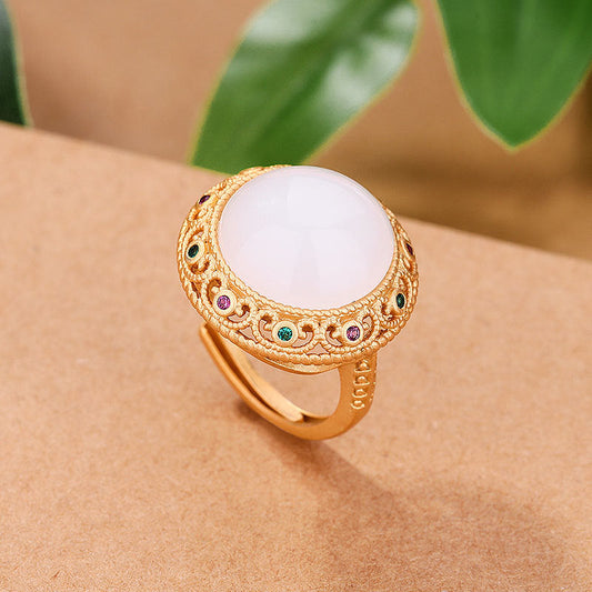 Delicate Artisan Gold Ring