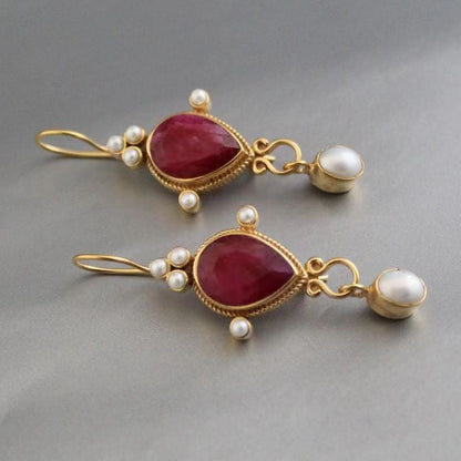 Delicate Artisan Pearl Earring