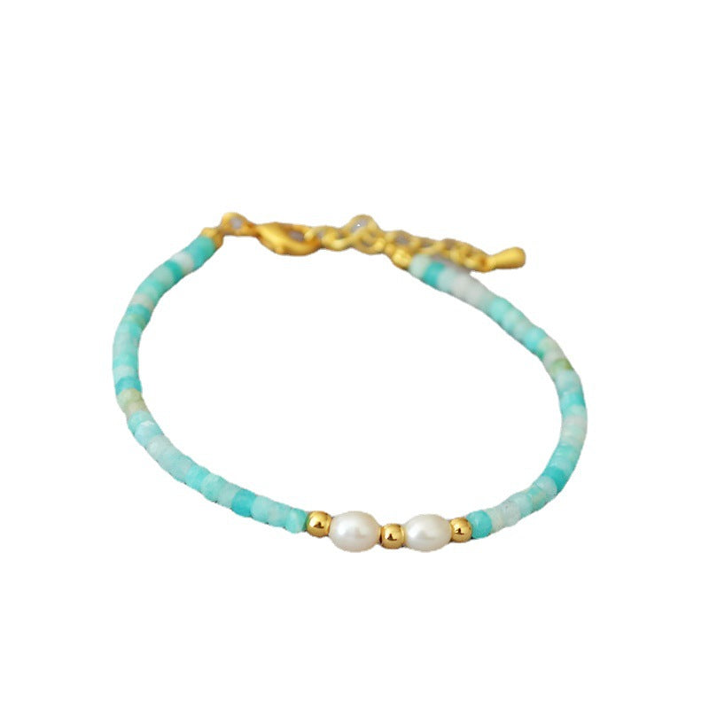 Delicate Artisan Pearl Bracelet