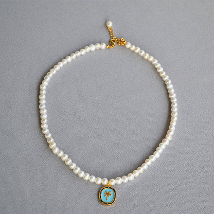 Vintage Handmade Pearl Necklace
