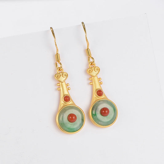 Vintage Handmade Gold Earring