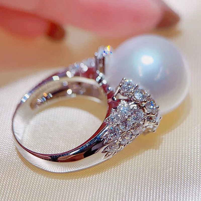 Delicate Artisan Pearl Ring