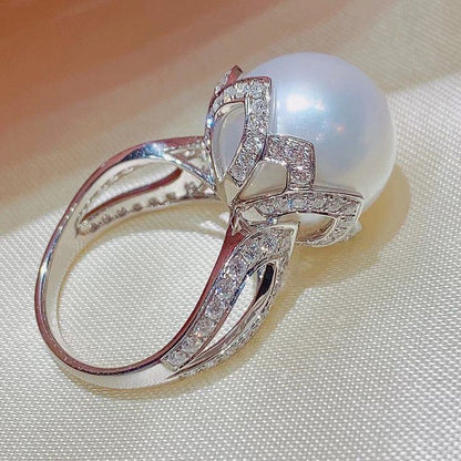 Delicate Artisan Pearl Ring