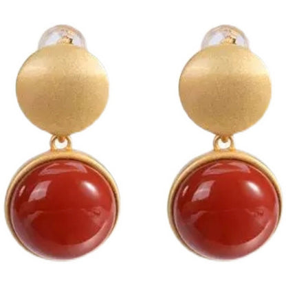 Vintage Handmade Gold Earring
