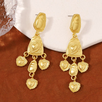 Delicate Artisan Gold Earring