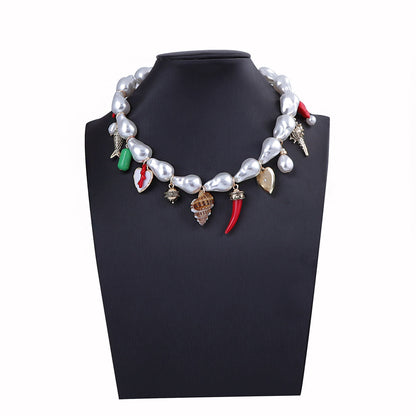 Delicate Artisan Pearl Necklace