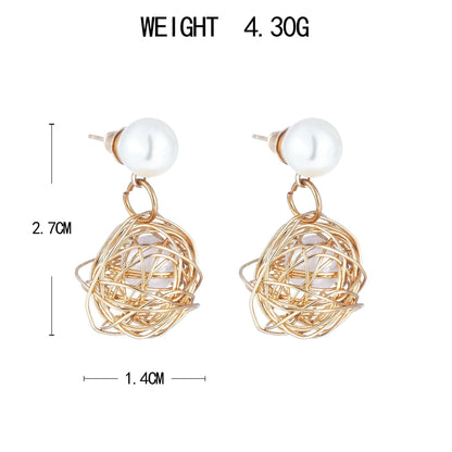 Delicate Artisan Pearl Earring