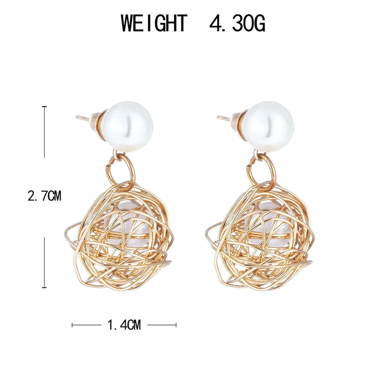 Delicate Artisan Pearl Earring