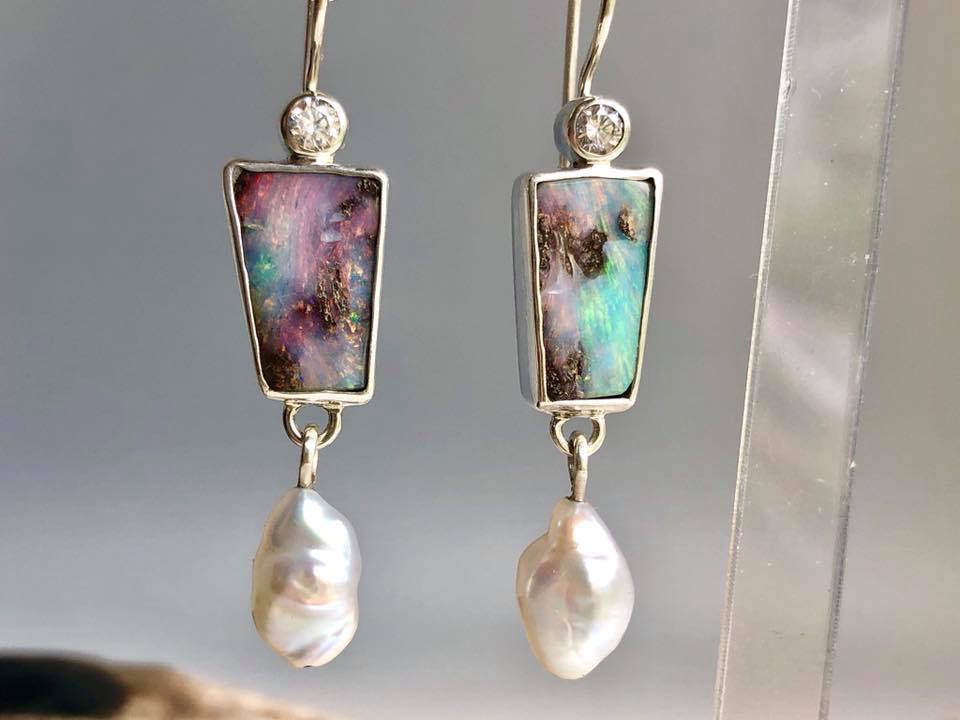 Delicate Artisan Pearl Earring