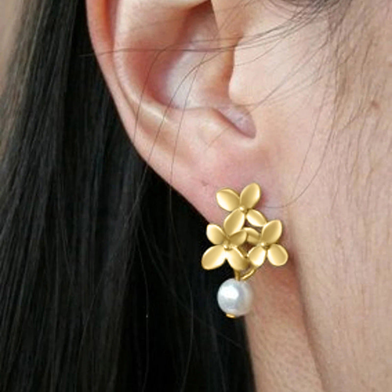 Delicate Artisan Pearl Earring