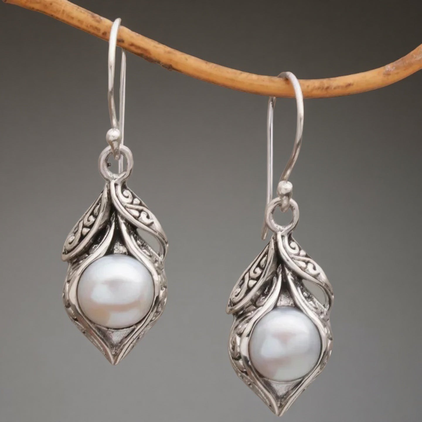 Delicate Artisan Pearl Earring