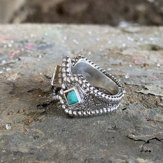Delicate Artisan Silver Ring