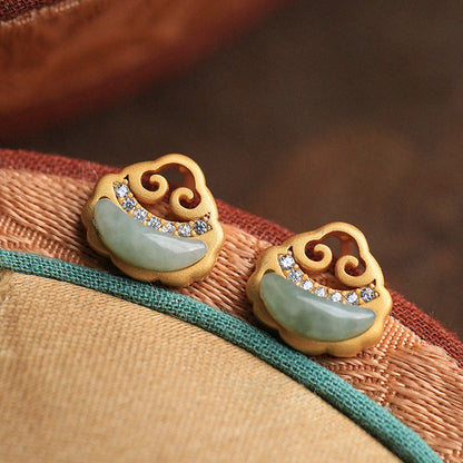 Delicate Artisan Gold Earring