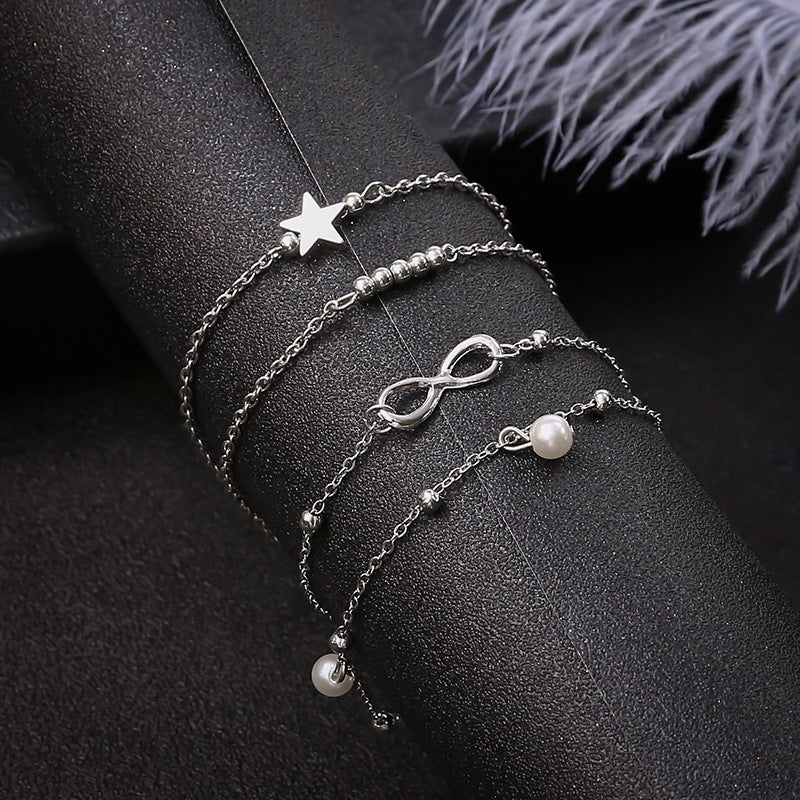 Delicate Artisan Pearl Anklet